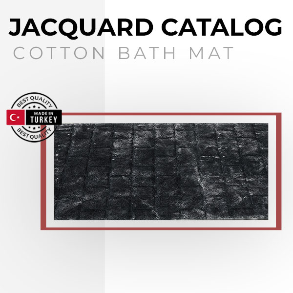 Jacquard bath mat